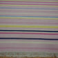 Vintage Handwoven Pastel Striped Flat Weave Rug Fringe Cottage Farmhouse Boho 6ft x 4ft