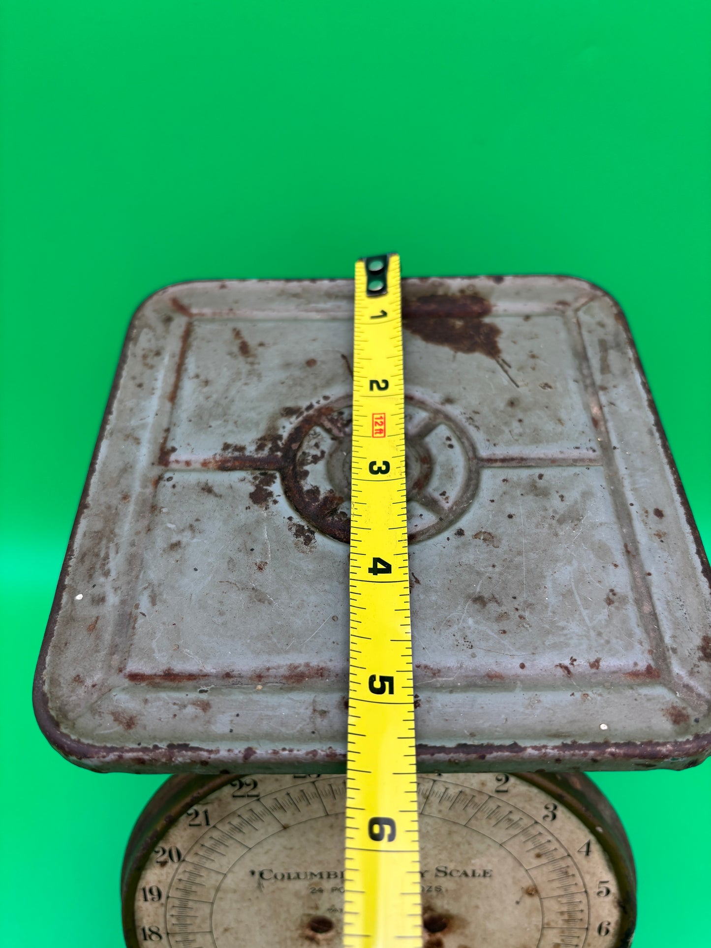 Antique Columbia Family Kitchen Scale 24 lb Landers Frary & Clark New Britain CT 1907 Pat.