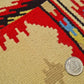 Vintage Southwestern Wool Runner Rug Navajo Style Handwoven Red Cream Tribal Hallway Rug 3.3’ x 1.4’