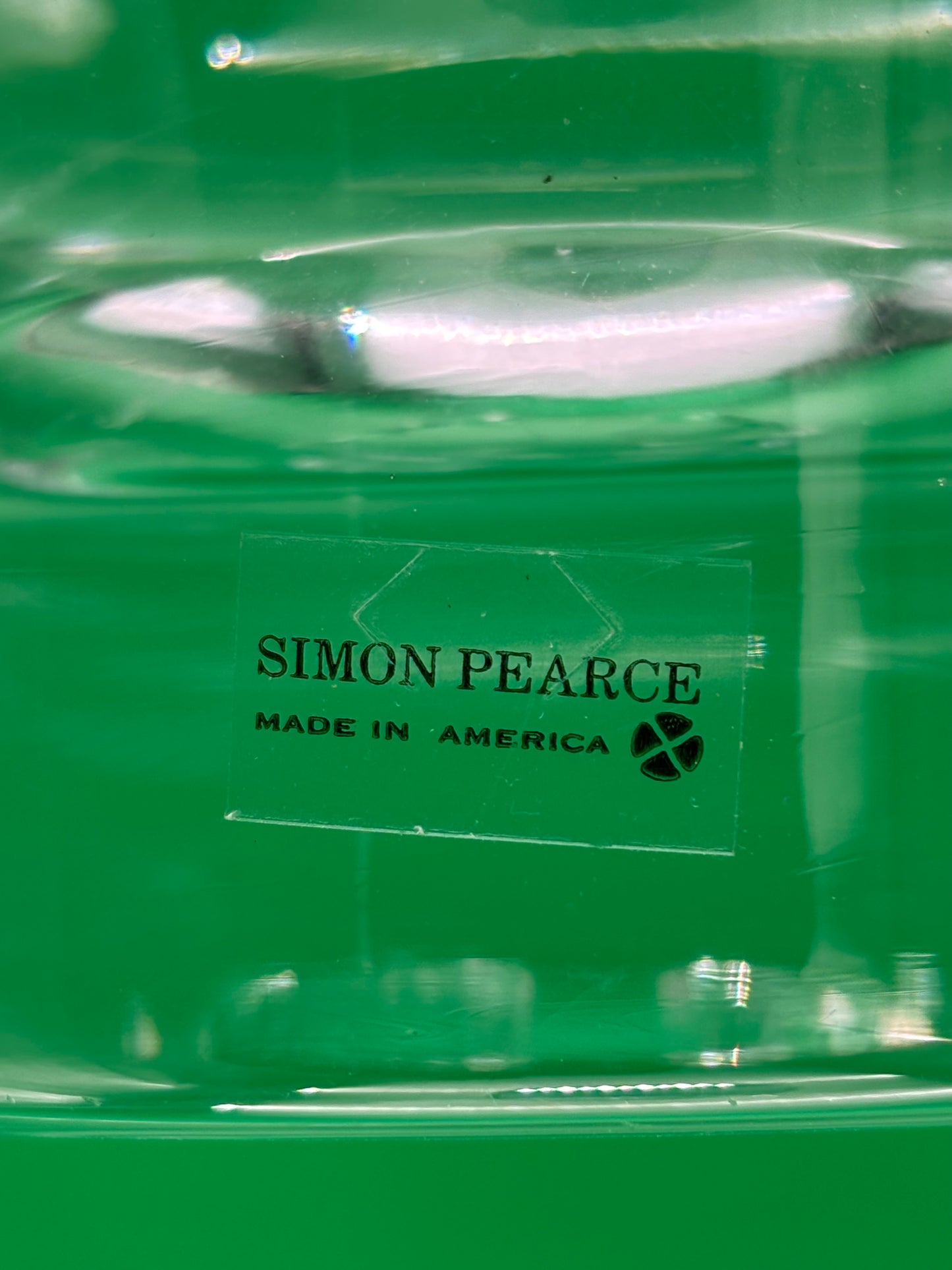 Simon Pearce Chelsea Large 12.5” Ruffled Rim Hand Blown Glass Bowl USA