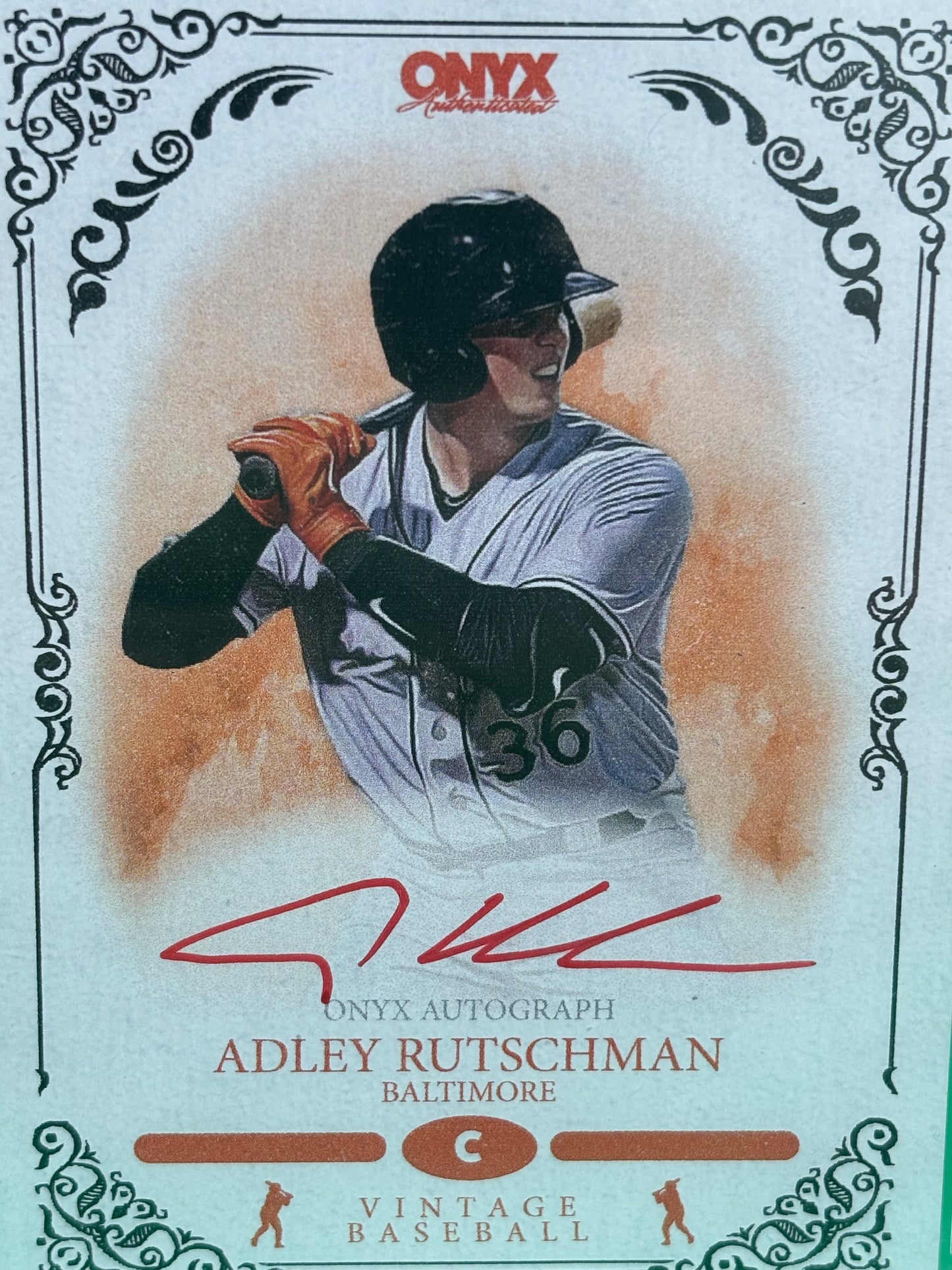 Adley Rutschman 2022 Onyx Vintage Red Ink Auto /25 PSA 9 PSA/DNA Orioles VAAR