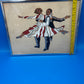 Vintage Mid Century Dancing Couple Art Reverse Painted Glass Art Deco Chrome Frame