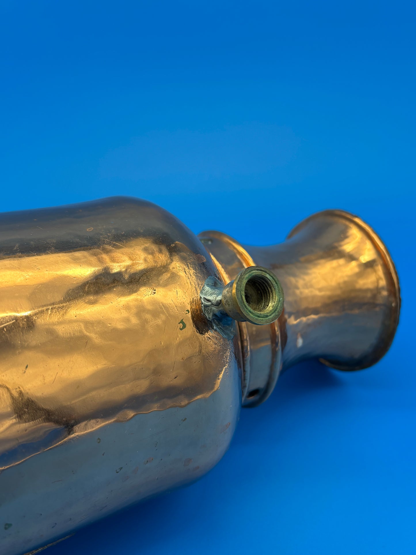 Rare Antique Heavy Solid Copper Tea Samovar - Turkish - Tea Boiler w/Chimney