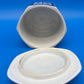 Vintage Japanese Arita Shoho Ko Imari Porcelain Lidded Bowl Blue Gold Floral