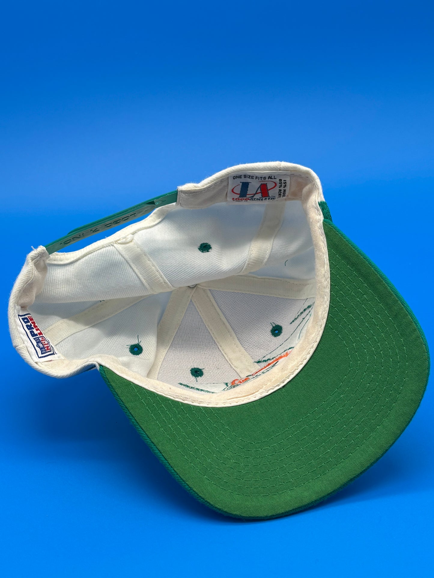 Vintage 90’s NFL Miami Dolphins Shark Tooth Hat Snapback Pro LINE Logo