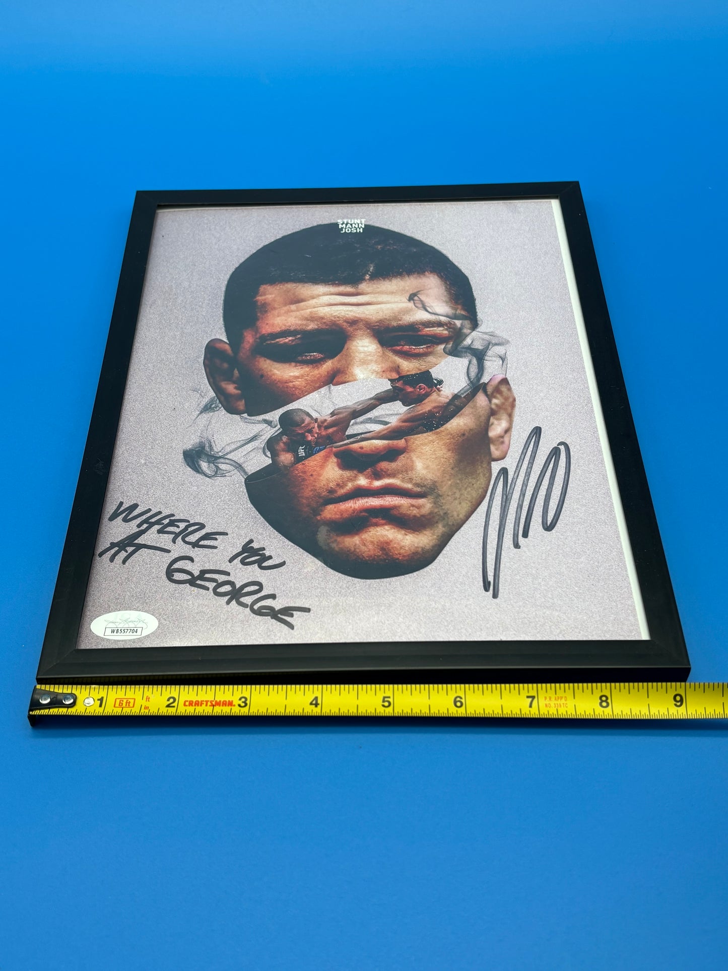 Nick Diaz autograph 8x10 photo JSA COA hologram auto signed UFC
