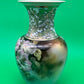 Vintage Noritake Hand Painted Japan 11” Floral Vase Pink Flowers Gold Gilt