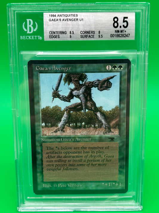 1994 Magic The Gathering Antiquities Gaea’s Avenger U1 BGS 8.5 NM-MT+ MTG