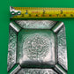 Vintage Mexico 900 Silver Ashtray Aztec Calendar Stamped Design 38g 3.25”