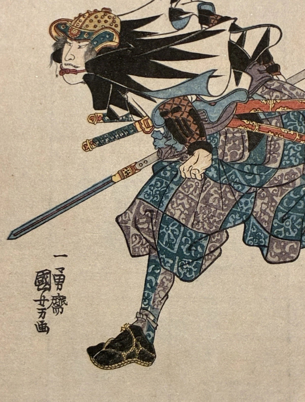 1917 Utagawa Kuniyoshi Seichu Gishi Den 47 Ronin Woodblock Prints Lot of 4