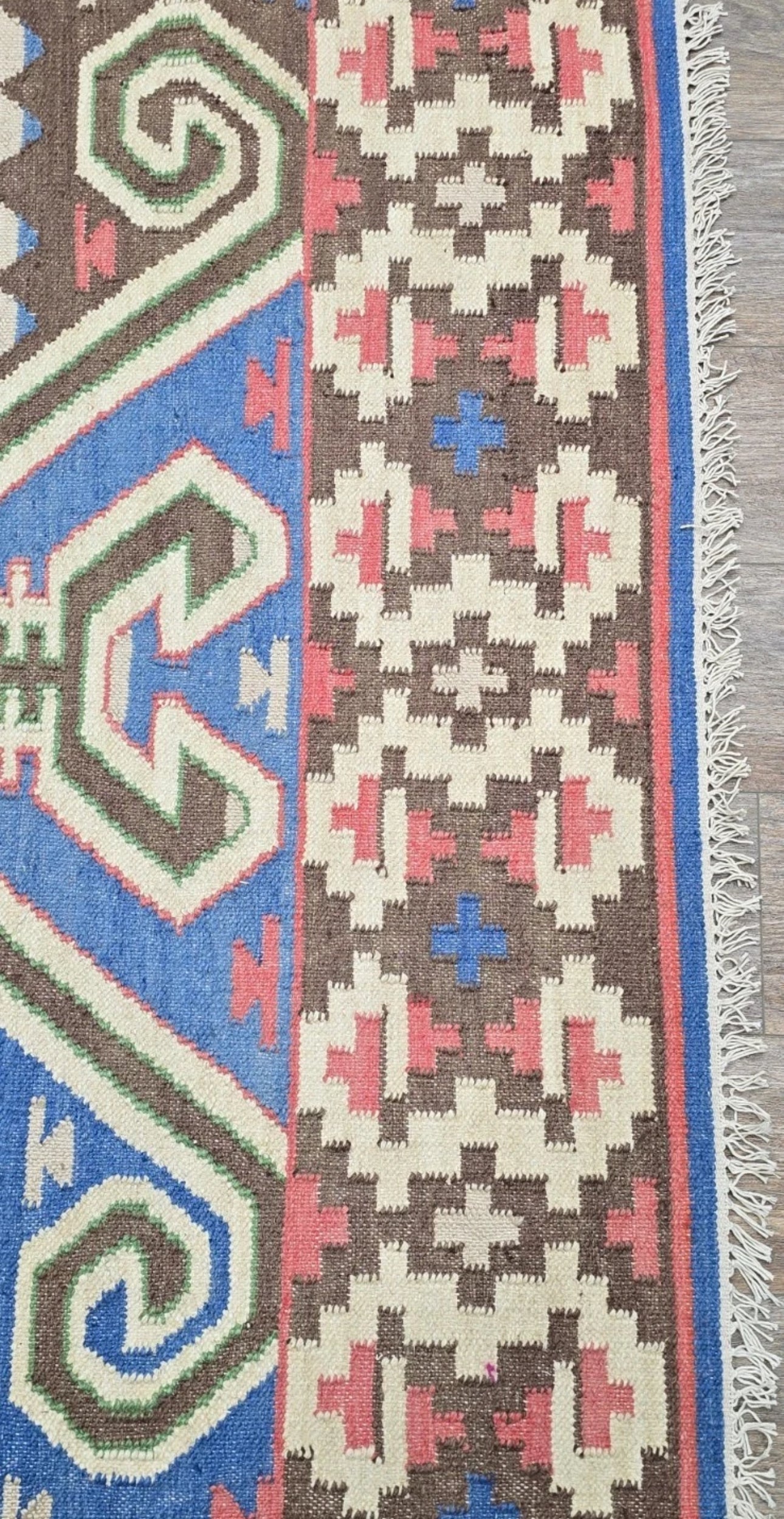 Turkish Bohemian Rug , Geometric Design Turkish Rug,Hand Made 4’x6’