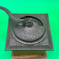 Antique Peugeot Freres Coffee Grinder & Vintage Turned Wood Lidded Container Lot