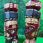 Genuine Hand Carved Jamaican Wooden Tiki Totem Head Figurines Tiki Décor Pair