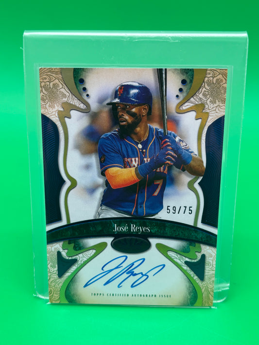 2026 Topps Tier One Connoisseurs Autograph José Reyes #59/75