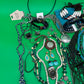 Large Boho Southwestern Jewelry Lot Turquoise Tribal Silver Tone Statement Necklaces Bracelets