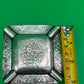 Vintage Mexico 900 Silver Ashtray Aztec Calendar Stamped Design 38g 3.25”