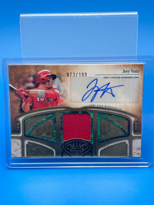 2026 Topps Tier One Joey Votto Auto Relic /199 Game Used Reds AT1R-JV