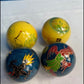 Beautiful Blue and Yellow Chinese Health Balls with Chimes