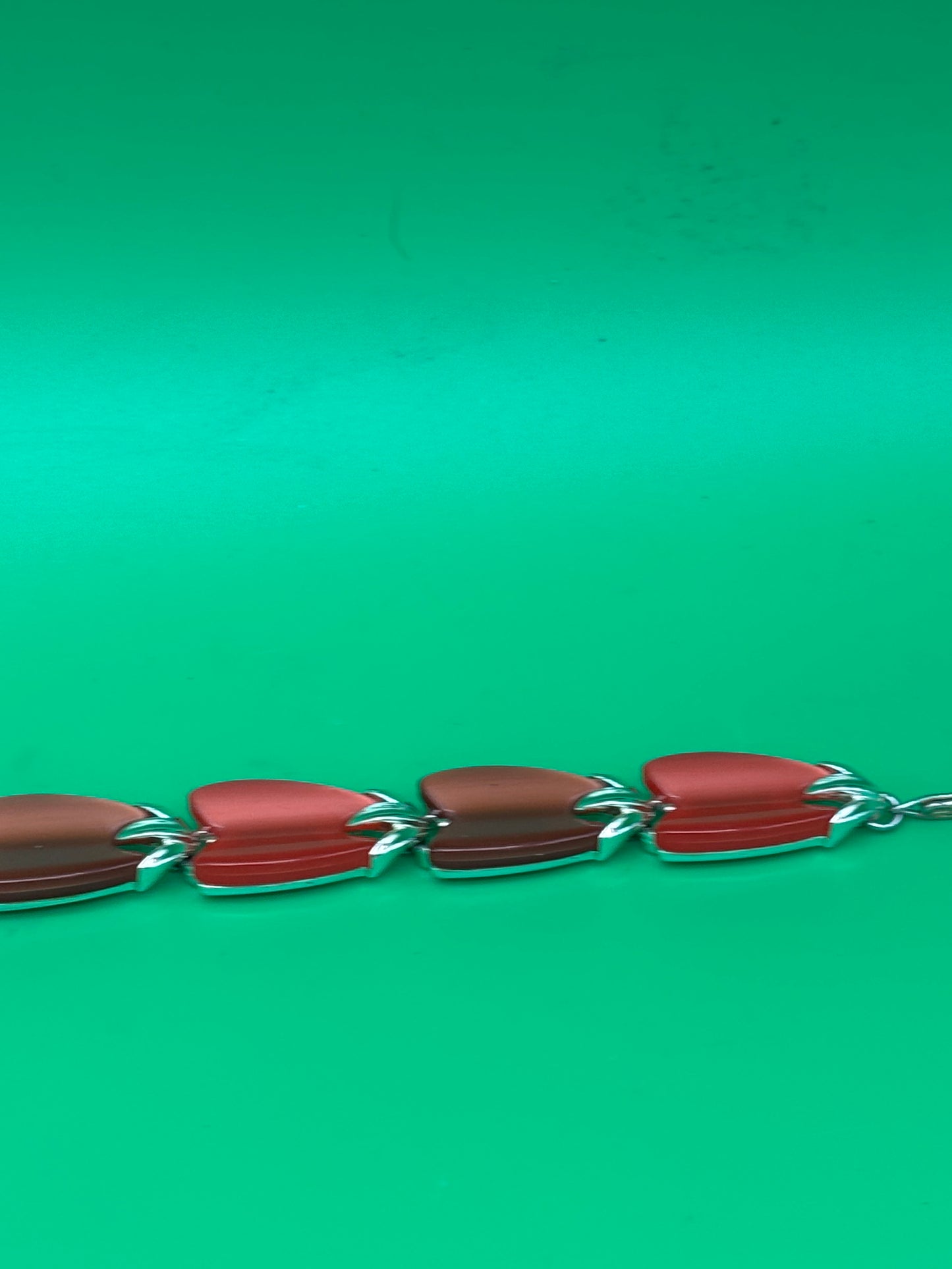 Stunning Vintage Signed LISNER Cherry Red Thermoset Necklace 17” Mid-Century