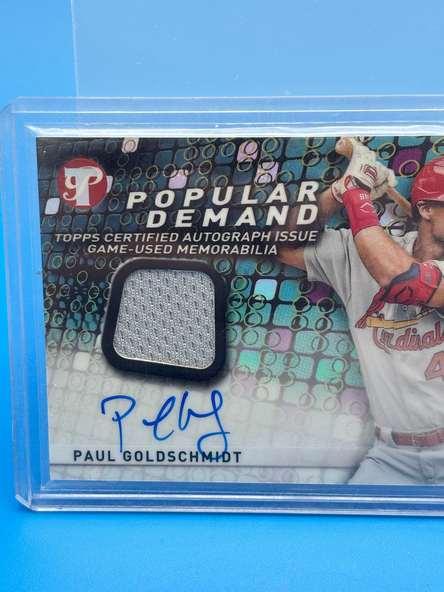2022 Topps Pristine Paul Goldschmidt Popular Demand Auto Relic Game Used On Card Autograph Cardinals