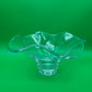 Simon Pearce Chelsea Large 12.5” Ruffled Rim Hand Blown Glass Bowl USA