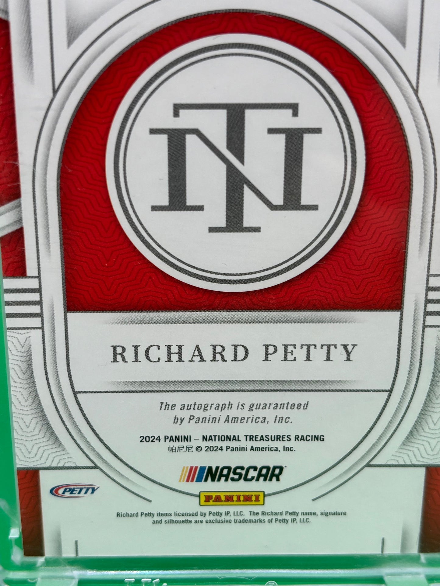 2024 National Treasures Richard Petty Championship Glory On-Card Auto 24/25 CGS-RPT