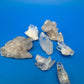 Natural Clear Quartz Crystal Cluster Lot 8 Mineral Specimens Points Matrix Raw