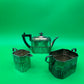 Antique Frederick Wilson FWS Sheffield EPNS 3 Piece Tea Set Silverplate