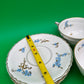 Antique Haviland Limoges France Tea Cup & Saucer Set – Blue Floral, Gold Trim (8-Piece Set)