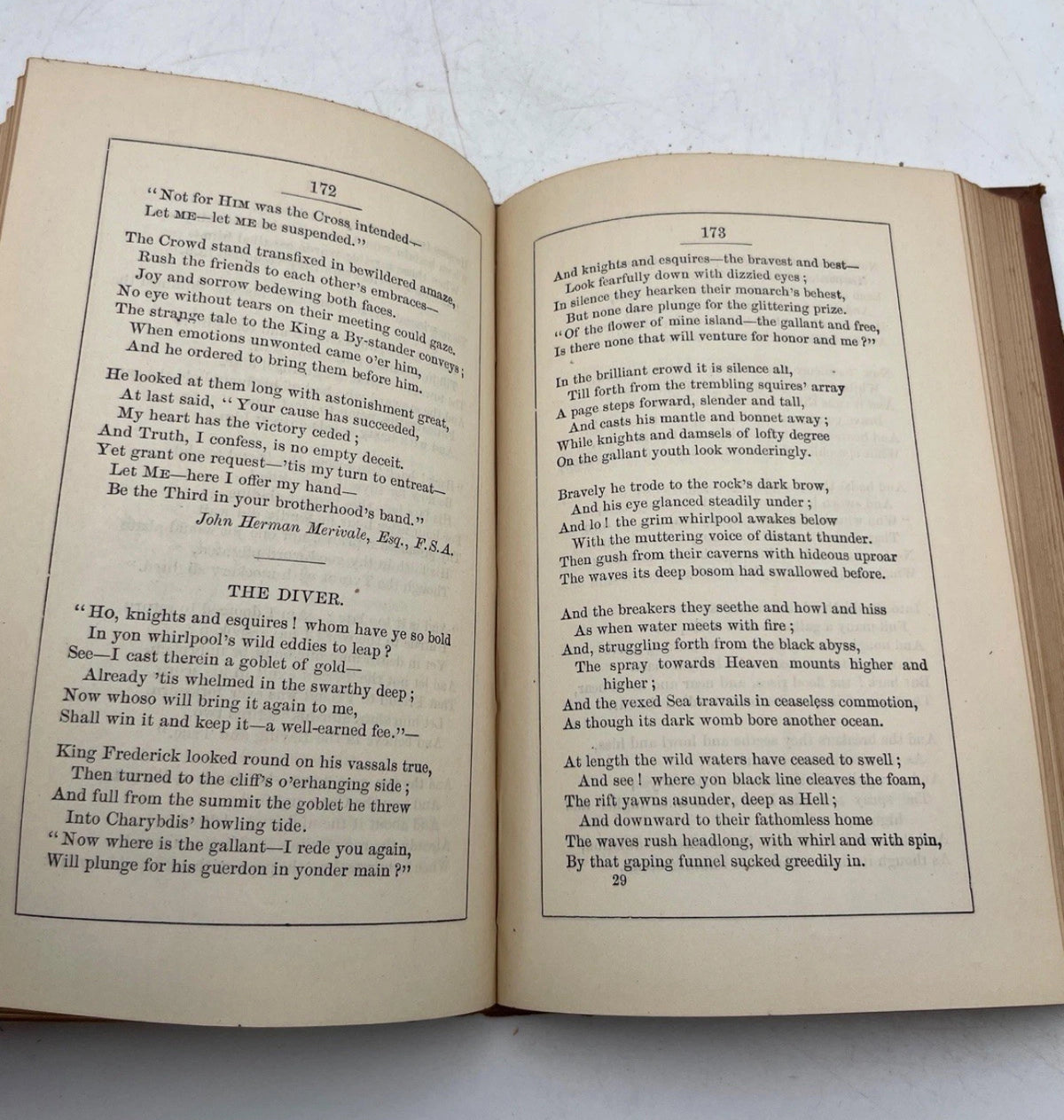 1879 Poems of Schiller Henry D Wireman Illustrated Antique Victorian Gilt Book