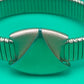 Vintage Napier Silver Tone Stretch Bracelet Geometric Modernist Expansion Rare