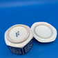 Vintage Japanese Arita Shoho Ko Imari Porcelain Lidded Bowl Blue Gold Floral