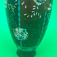 Antique Japanese Cloisonne Vase Meiji Floral Enamel Brown Ground 8” Unmarked
