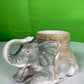Vintage Ceramic Tibetan Elephant Planter 1974 Aldon Accessories NYC