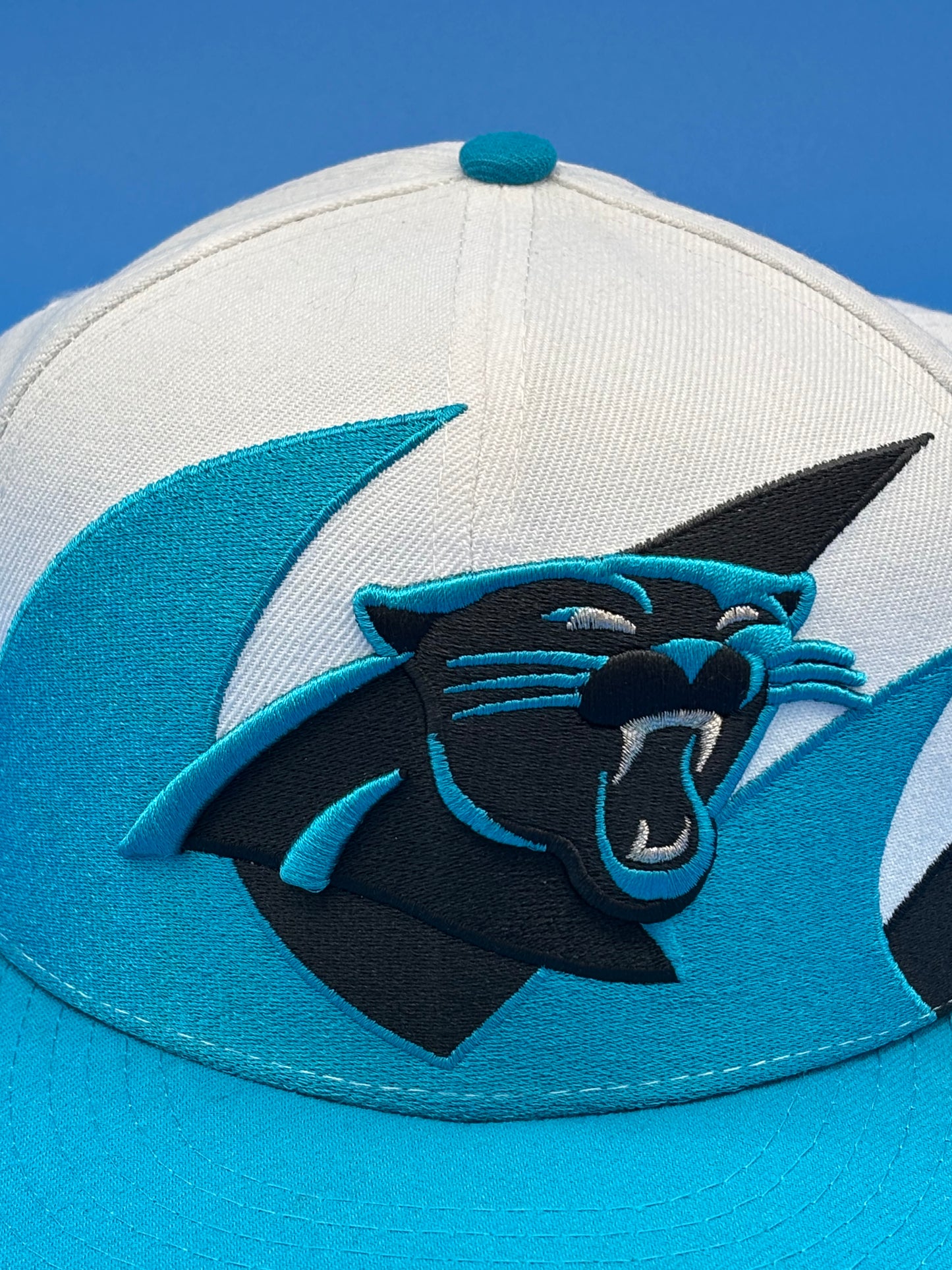 Vintage New Era 9Fifty NFL Carolina Panthers Shark Tooth Snapback Hat