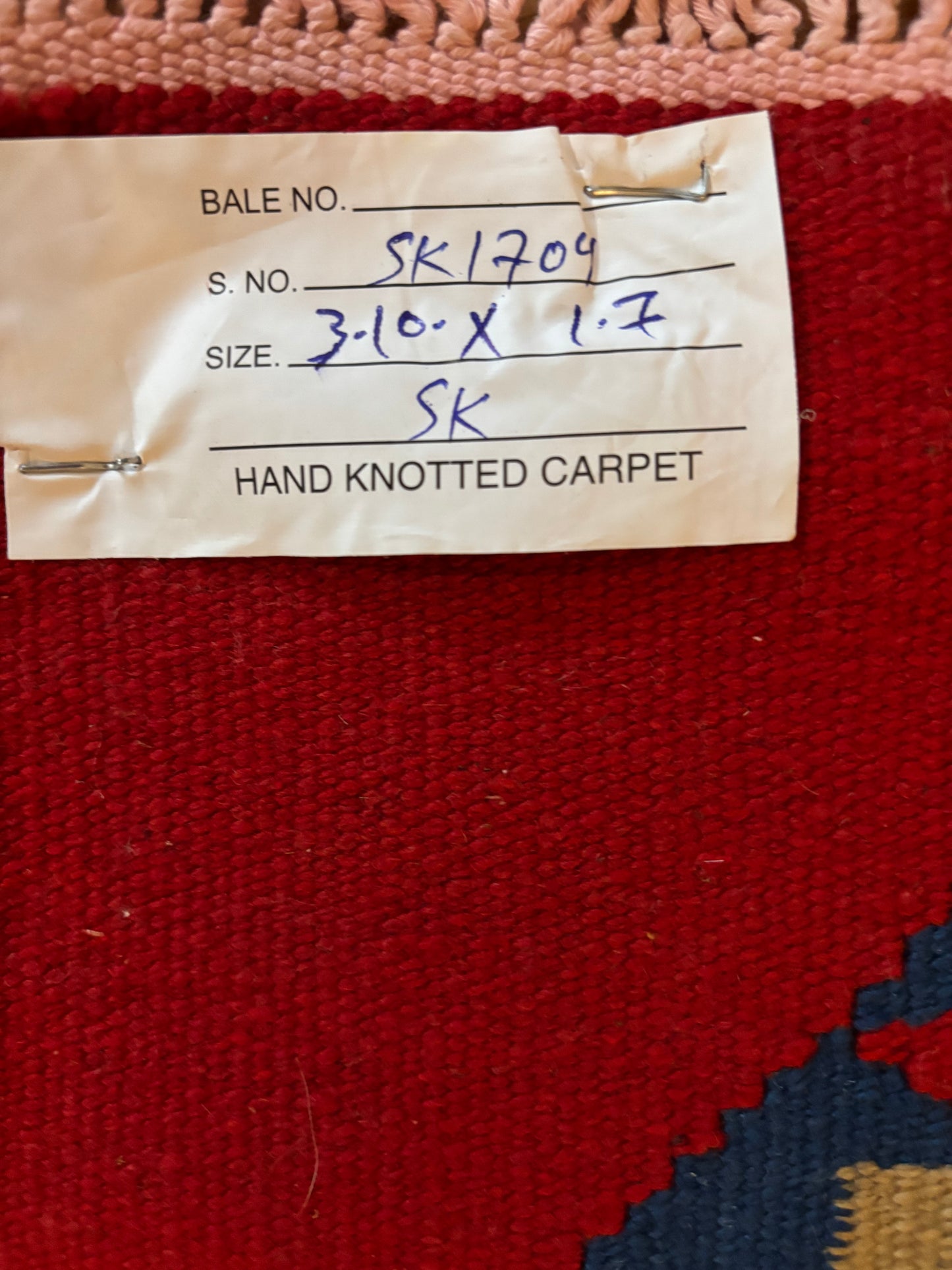 Amazing Hand Knotted Vintage Turkish Kilim Wool Area Rug 3.10 x 1.7 Ft