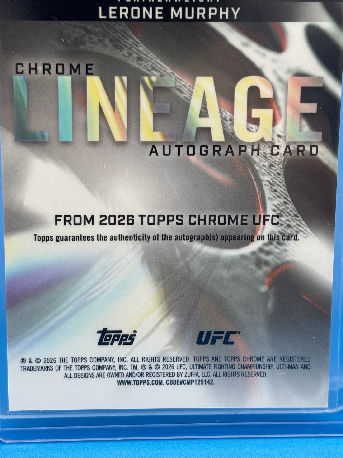 2026 Topps Chrome UFC Lerone Murphy Lineage Auto Autograph #CCA-LM