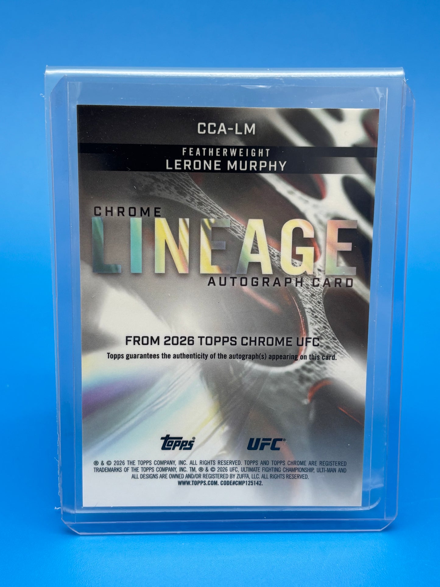 2026 Topps Chrome UFC Lerone Murphy Lineage Auto Autograph #CCA-LM
