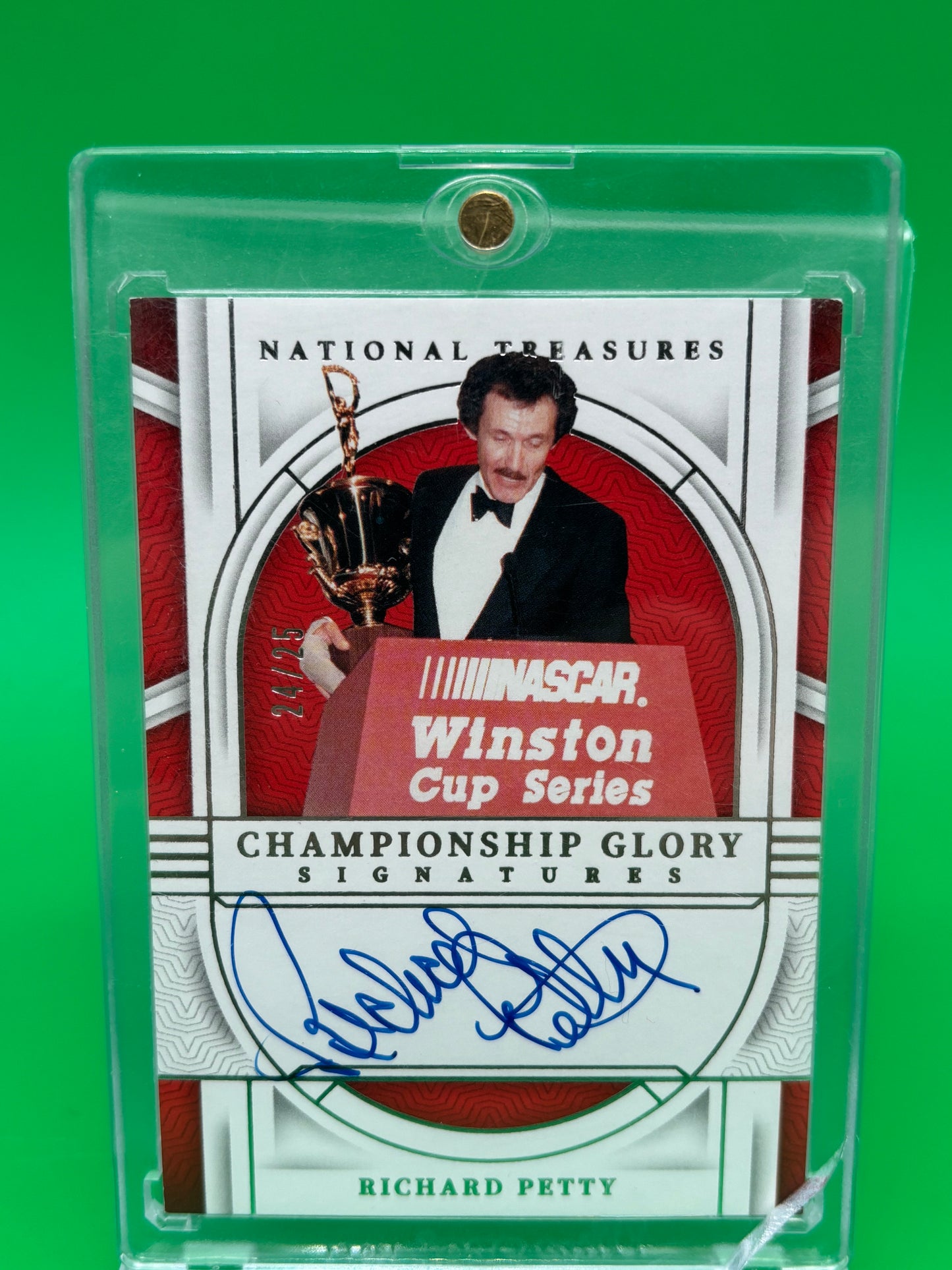 2024 National Treasures Richard Petty Championship Glory On-Card Auto 24/25 CGS-RPT