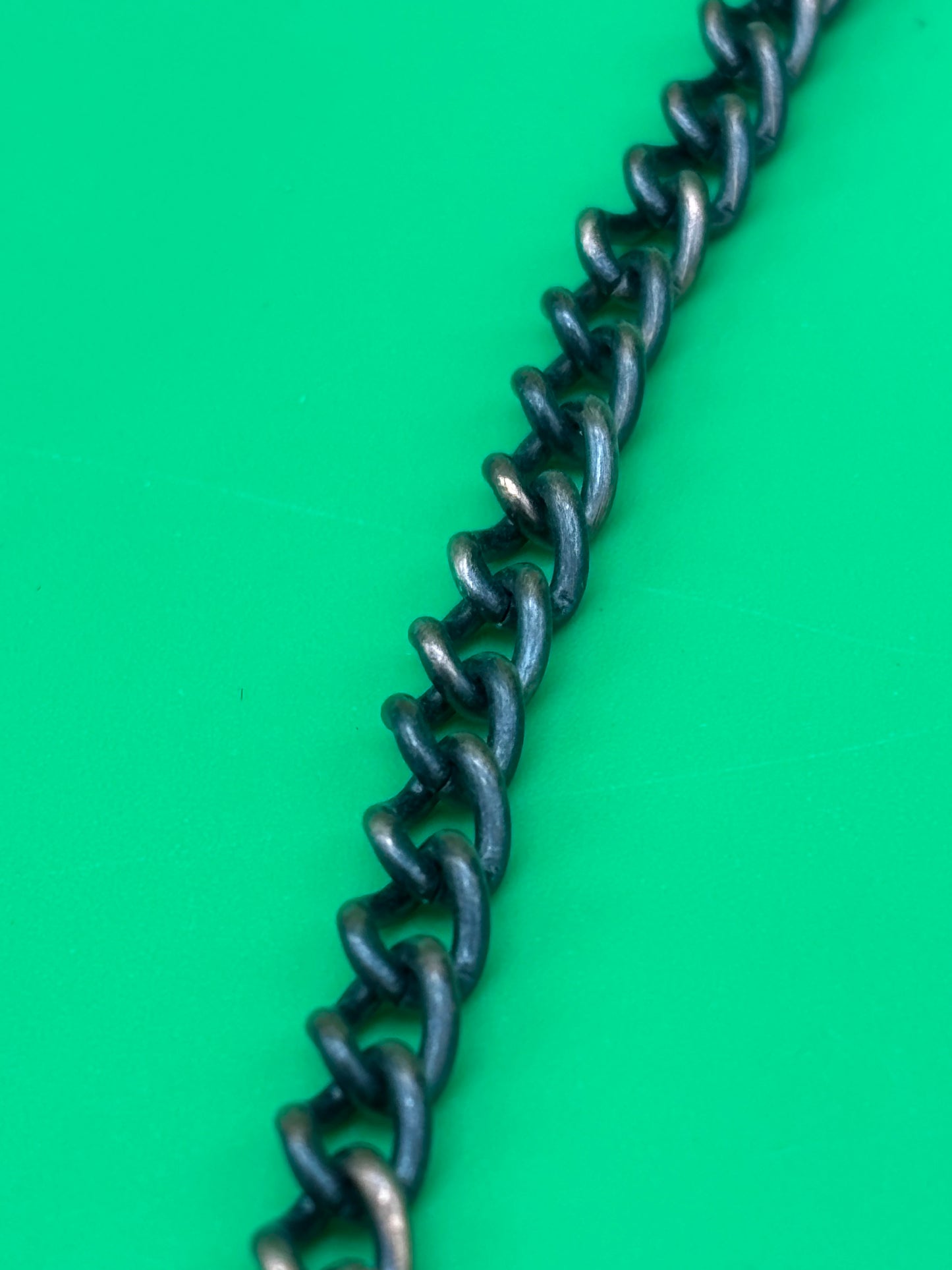 Vintage Estate MCM High End Enameled Copper 23.5” Modernist Statement Necklace Blue, G27504