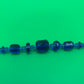 Vintage Faceted Blue Glass Necklace