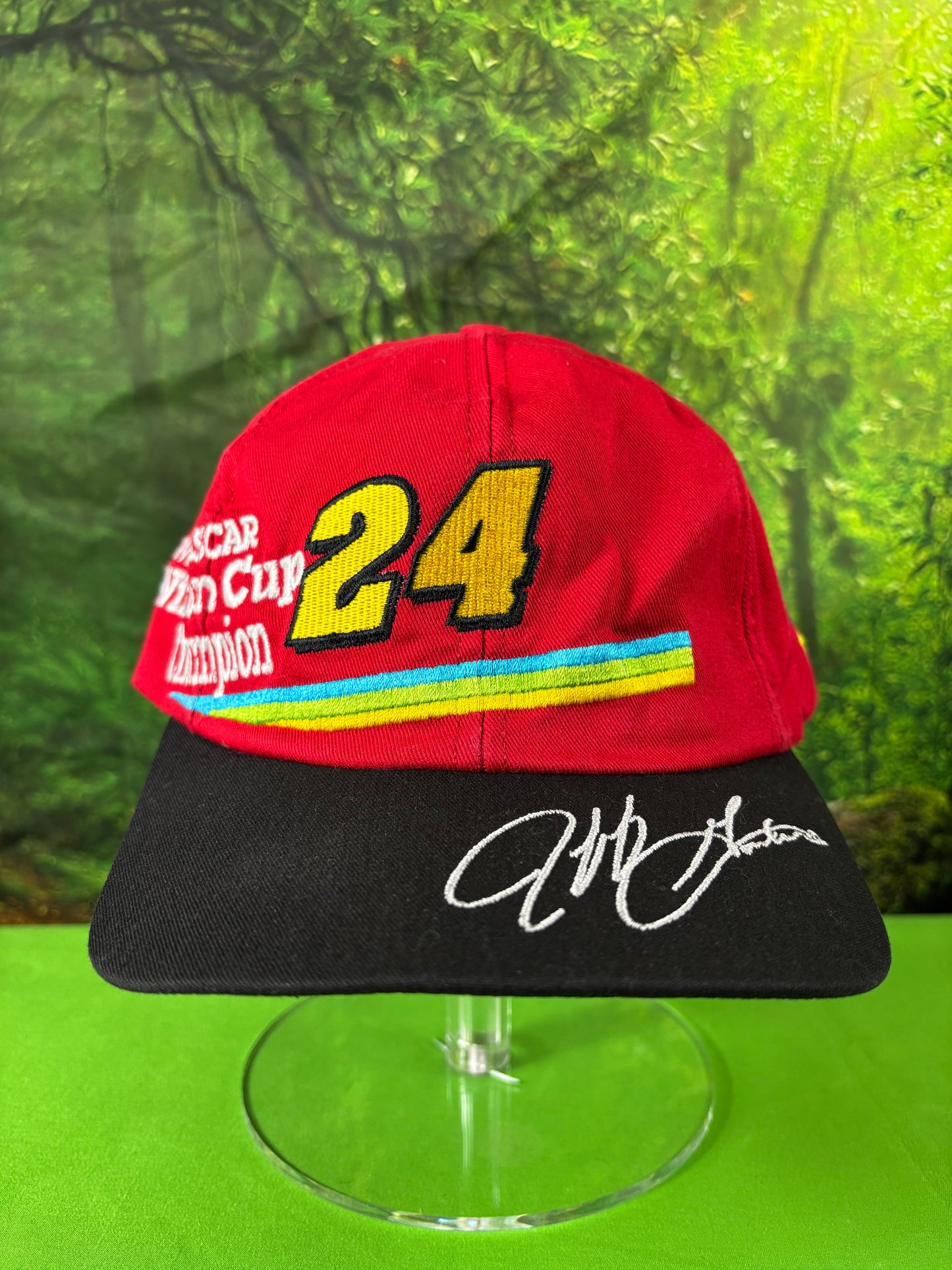 Vintage 1995 NASCAR Winston Cup Jeff Gordan #24 Snapback Baseball Hat Cap Adjustable
