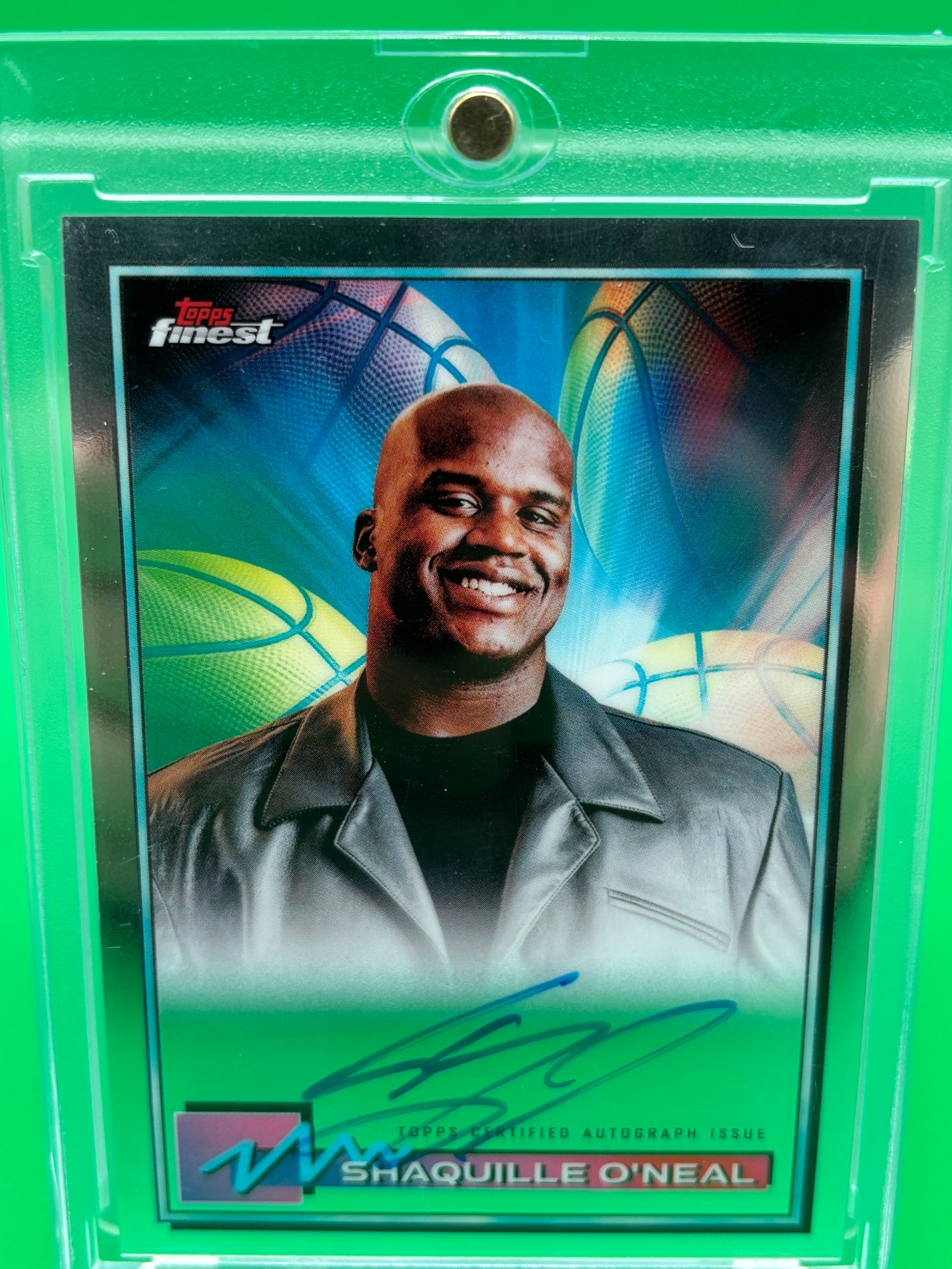 2021 Topps Finest Shaquille O’Neal Auto FA-SO On-Card Autograph Shaq HOF