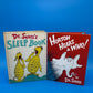 Vintage Dr. Seuss Hardcover Lot of 4 – Horton Hears a Who / Sleep Book / Thidwick / Horton Hatches (No DJ)