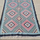 Rare Hand Knotted Vintage Morocco Sumouk Kilim Kilm Wool Area Rug 5 x 3 Ft
