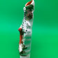Antique Staffordshire Zebra Fox Spill Vase Victorian c1860 Pottery 8”