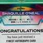 2021 Topps Finest Shaquille O’Neal Auto FA-SO On-Card Autograph Shaq HOF