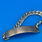 Heavy Vintage Mexico 925 Sterling Silver ID Bracelet Curb Link 65g Engraved BLANCA