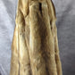 Vintage Kent Fisher Men’s Genuine Real Fur Coat XL Golden Tan Full Zip 34”