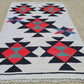 Hand Knotted Julkrus Kilim Area Rug – 4’7” x 2’11” – Vintage Geometric Wool Rug – Tribal Flat Weave